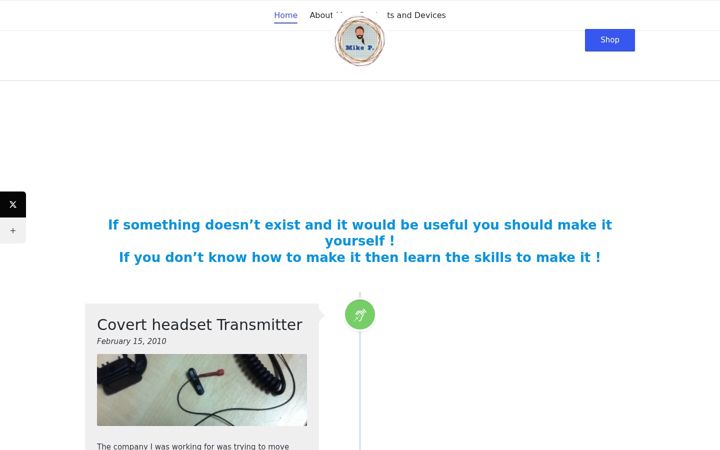 Screenshot of mikepdiy.com