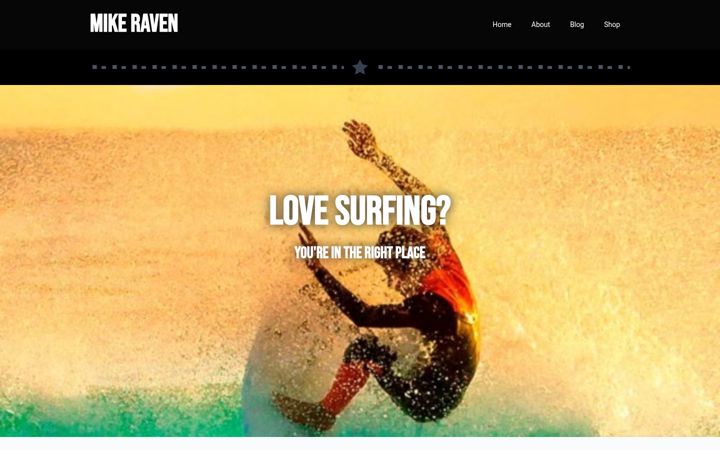 Screenshot of mikeravencoaching.com