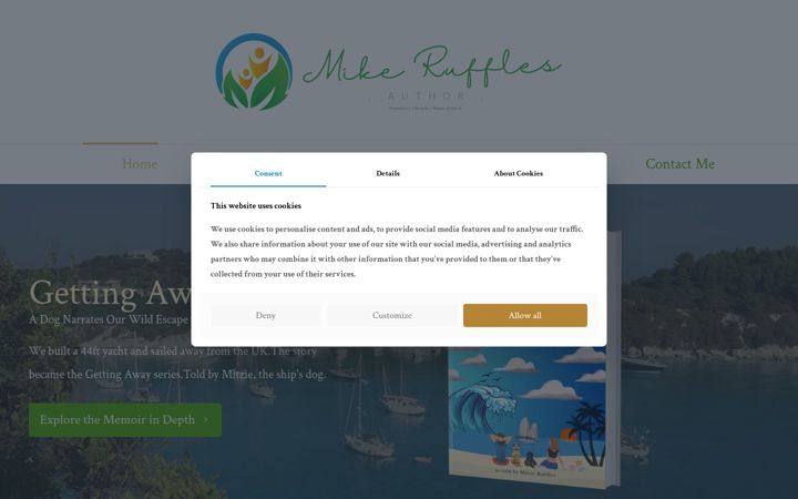 Screenshot of mikeruffles.com