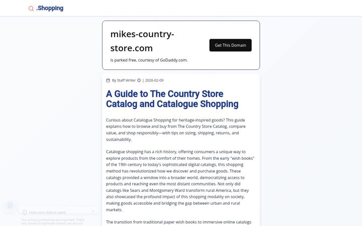 Screenshot of mikes-country-store.com