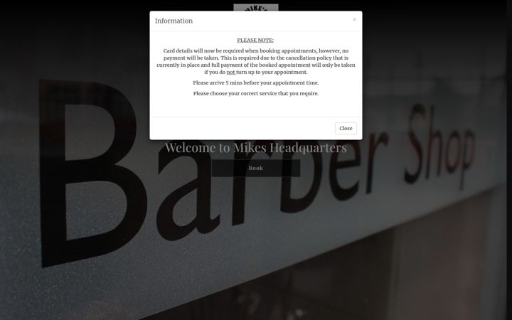 Screenshot of mikesheadquarters.com