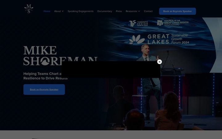 Screenshot of mikeshoreman.com