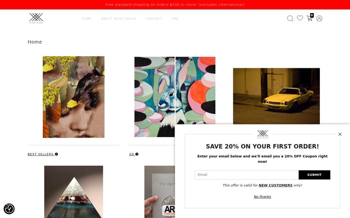 Screenshot of mikeyrioux.com