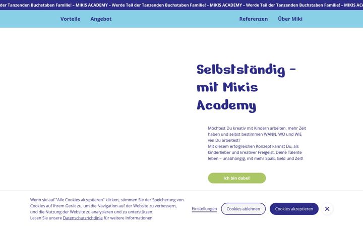 Screenshot of mikis-academy.com