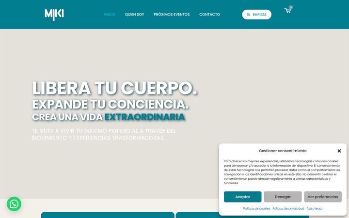 Screenshot of mikisarzi.com