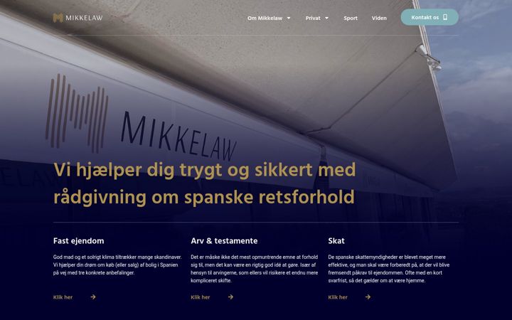 Screenshot of mikkelaw.com
