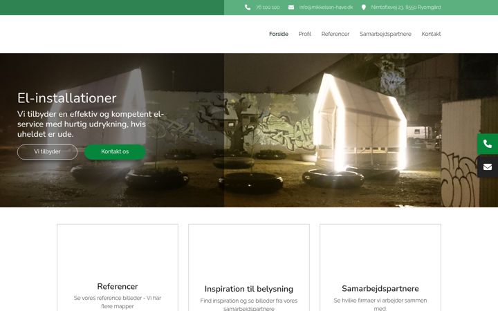 Screenshot of mikkelsen-have.dk
