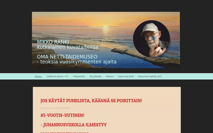 Screenshot of mikkoranki.com