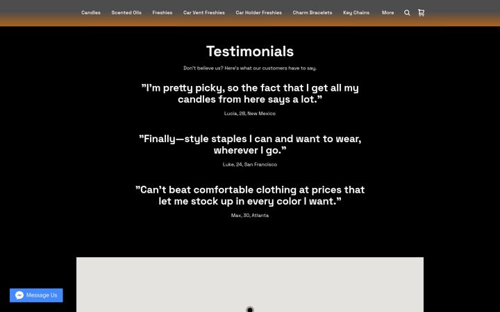 Screenshot of mikkosscentedcandles.com