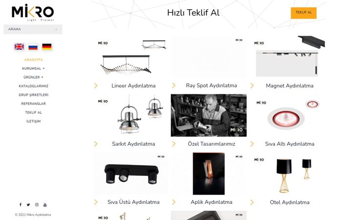 Screenshot of mikroaydinlatma.com