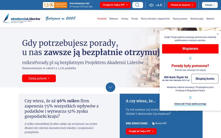 Screenshot di mikroporady.pl
