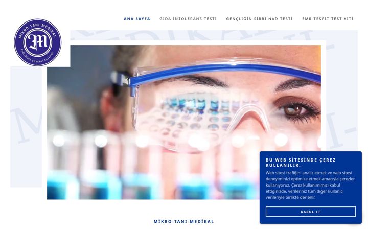 Screenshot of mikrotanimedikal.com