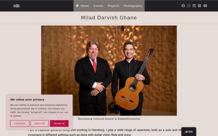 Screenshot of milad-dg.com