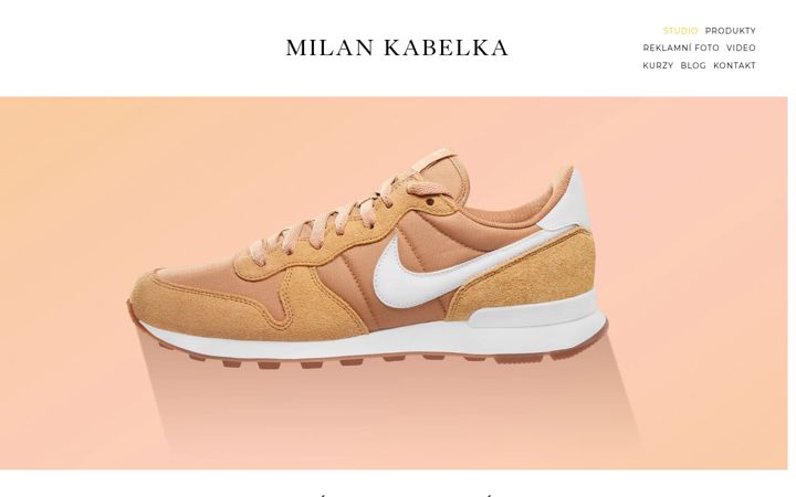 Screenshot of milankabelka.com