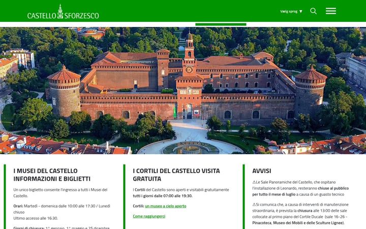 Screenshot of milanocastello.it