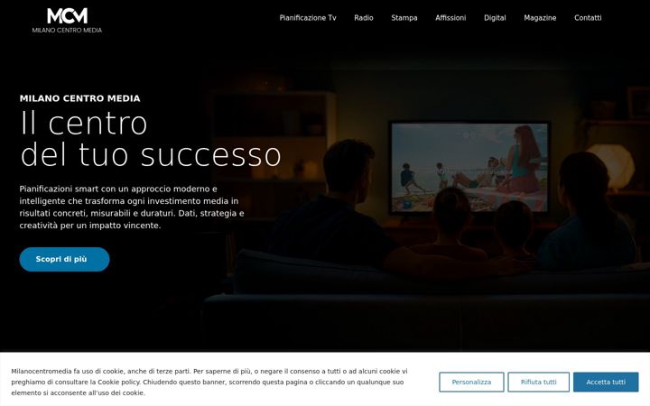 Screenshot of milanocentromedia.com