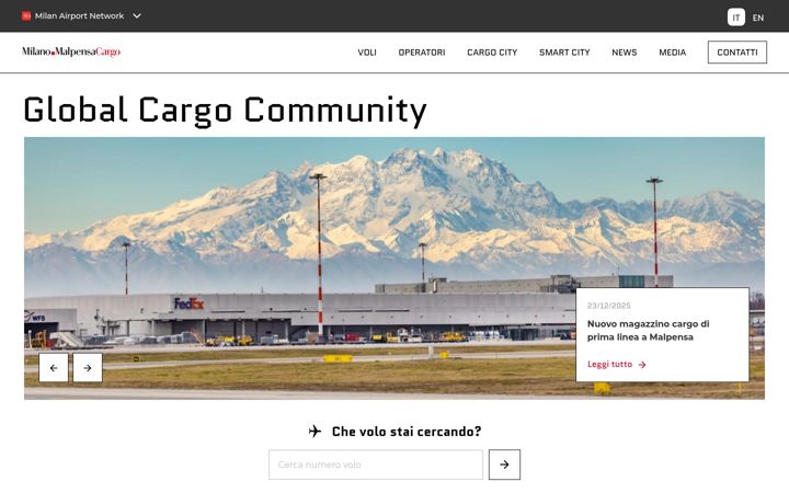 Screenshot of milanomalpensacargo.com