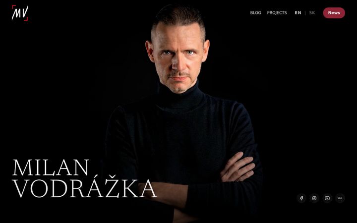 Screenshot of milanvodrazka.com