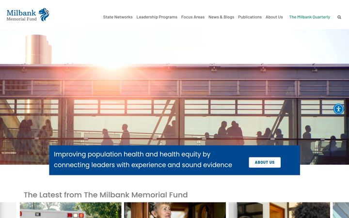 Screenshot von milbank.org