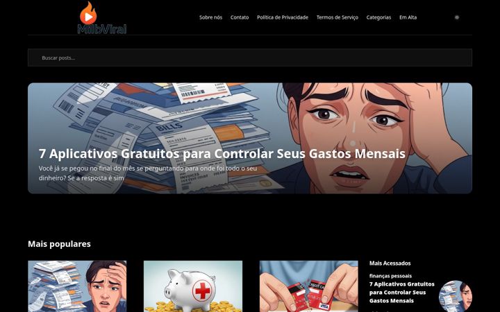 Screenshot of milbviral.com
