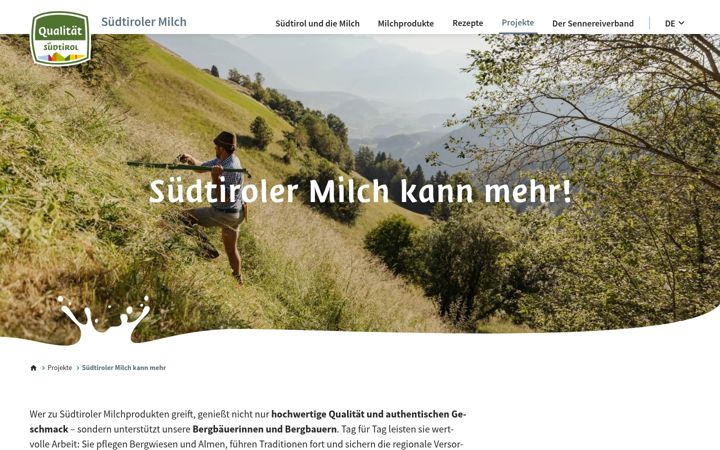 Screenshot of milchkannmehr.com