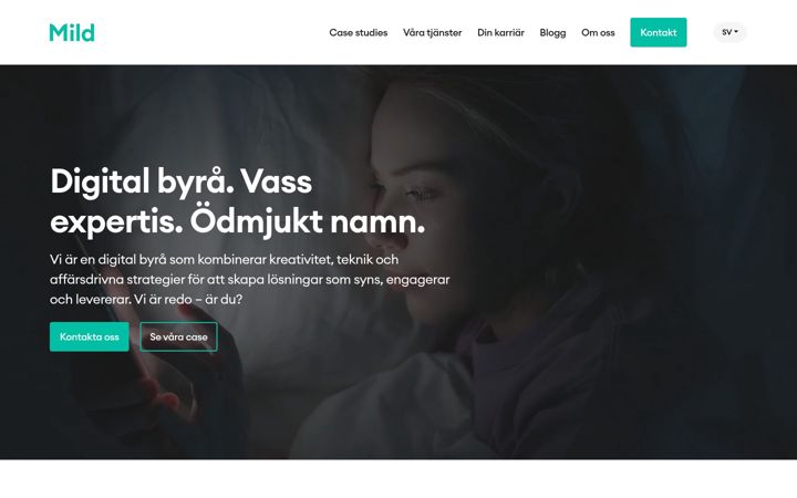 Zrzut ekranu mild.se