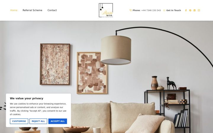 Screenshot of mildaandco.com