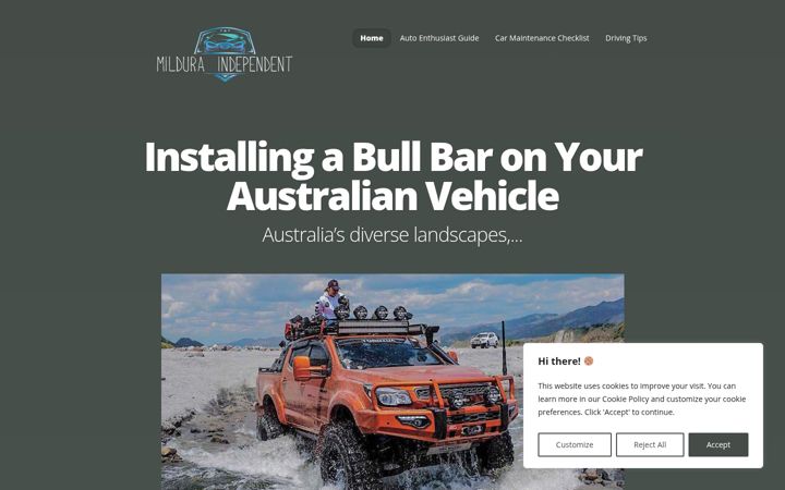 Screenshot of milduraindependent.com