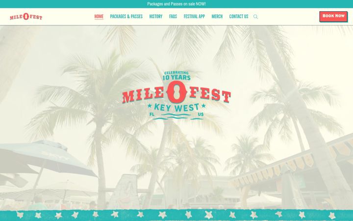 Screenshot of mile0fest.com