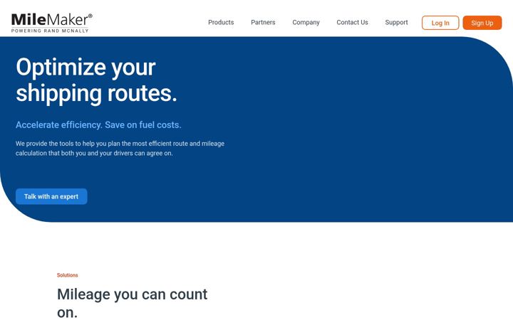 Screenshot di milemaker.com