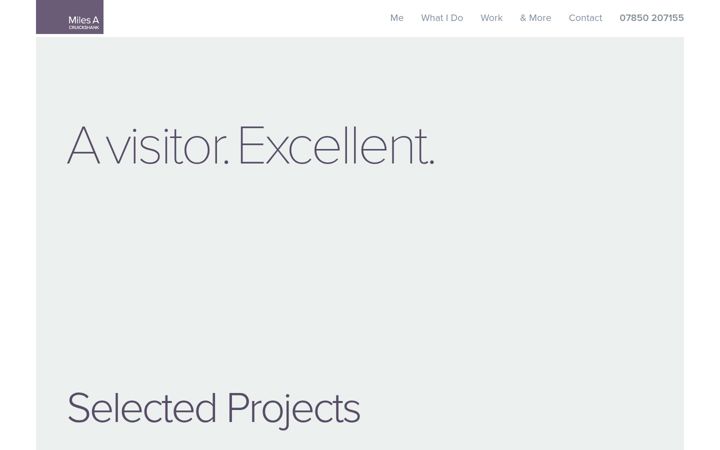 Screenshot of miles-a.com