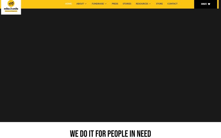 Screenshot of miles2smile.com