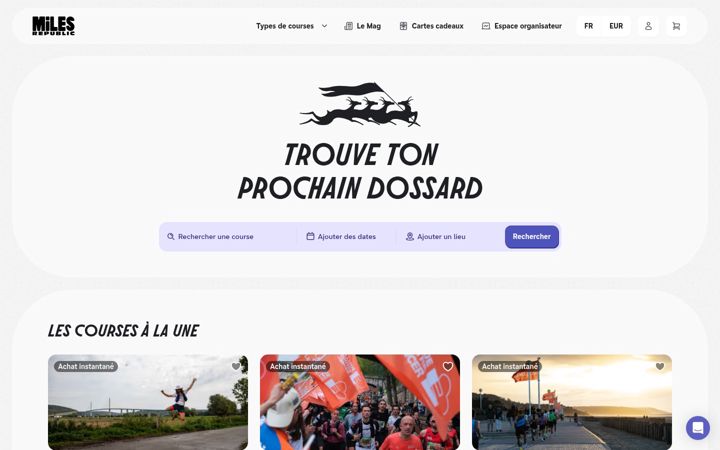 Screenshot of milesrepublic.com