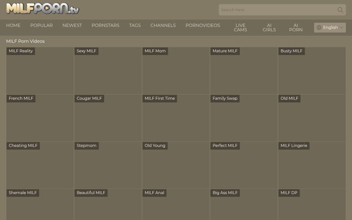 Screenshot von milfporn.tv