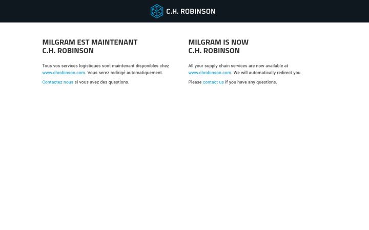 Screenshot of milgram.com