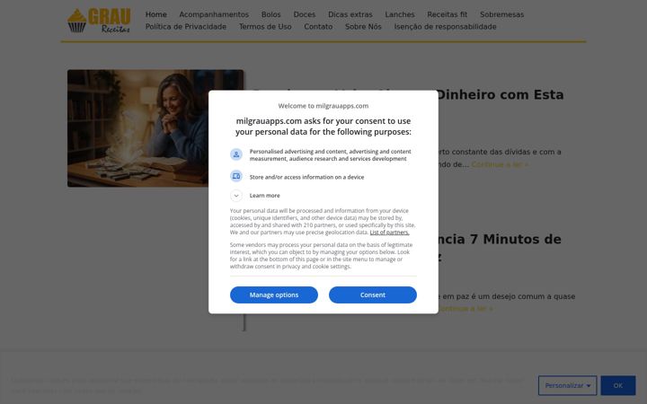 Screenshot of milgrauapps.com