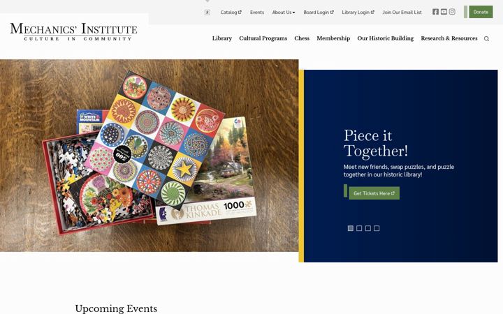 Screenshot of milibrary.org