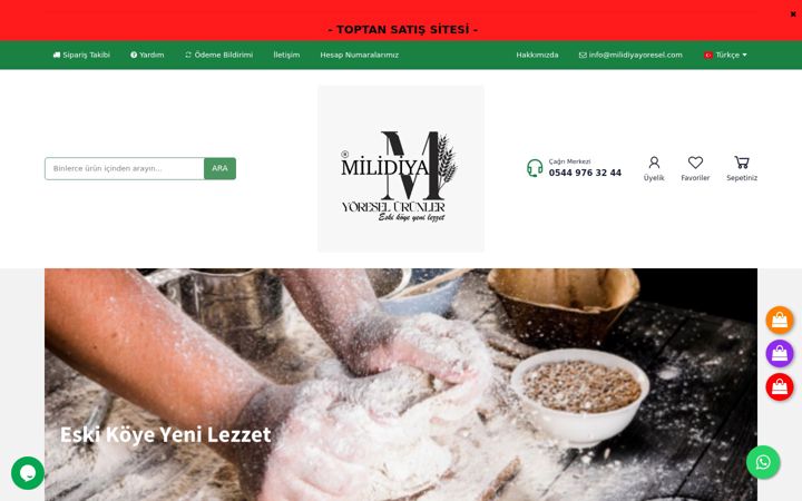 Screenshot of milidiyayoresel.com