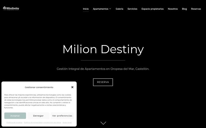 Screenshot of miliondestiny.com
