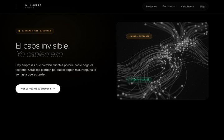Screenshot of miliperez.com