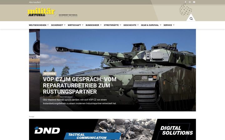 Képernyőkép: militaeraktuell.at