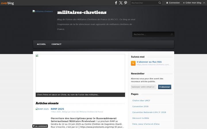 Screenshot of militaires-chretiens.com