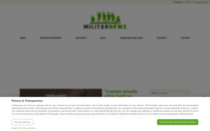 Screenshot of militarnews.com