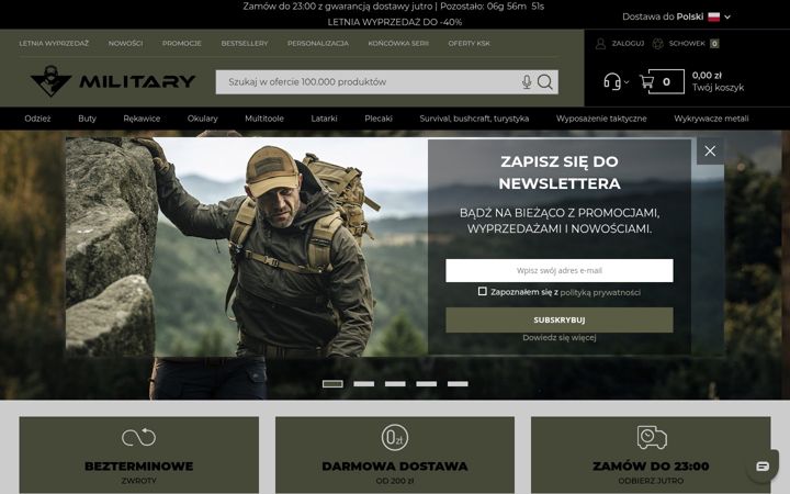 Screenshot of military.pl