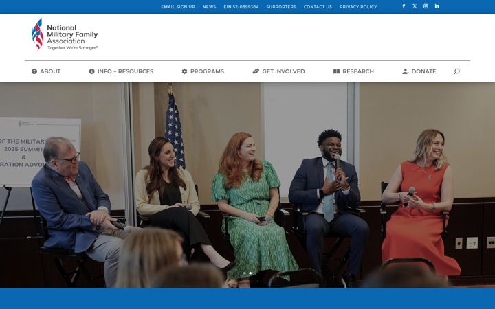 Screenshot of militaryfamily.org