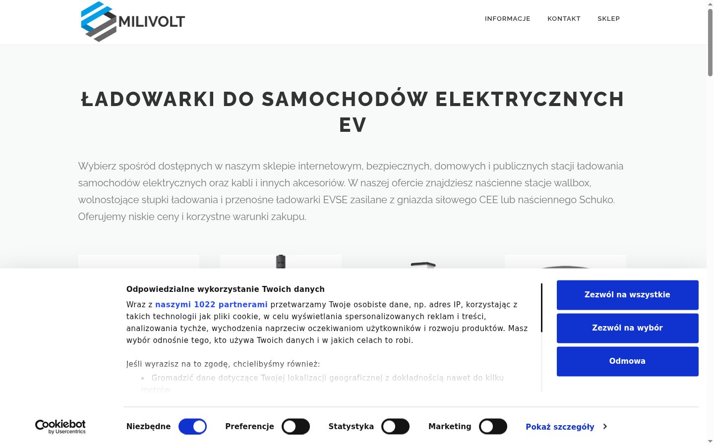 Snímek obrazovky baneru souhlasu zobrazeného před jakoukoli interakcí