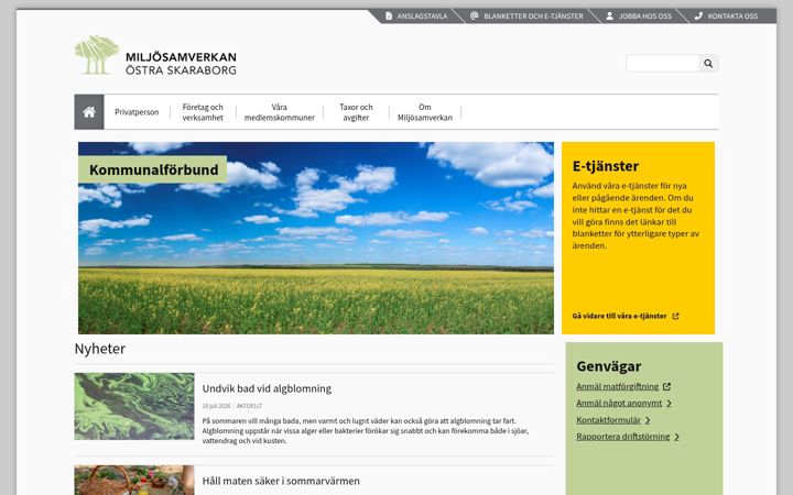 Zrzut ekranu miljoskaraborg.se
