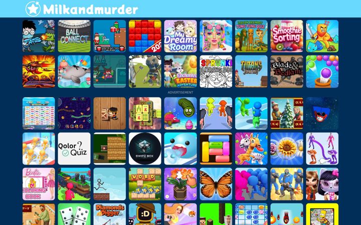 Screenshot of milkandmurder.com