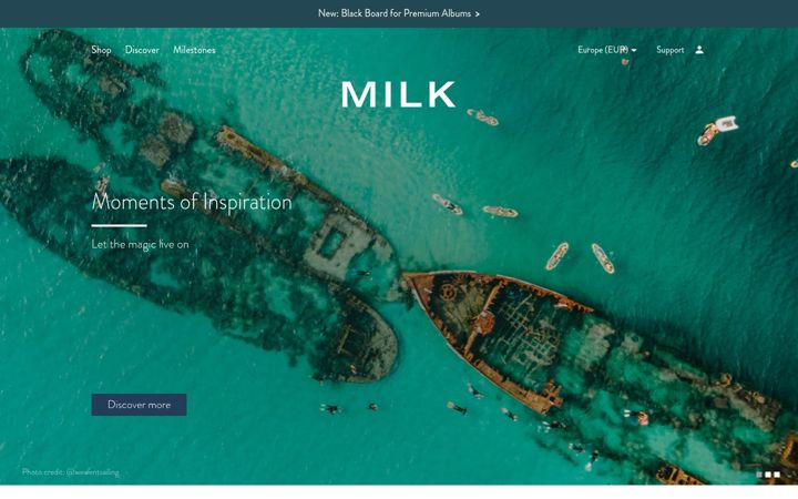 Screenshot of milkbooks.com