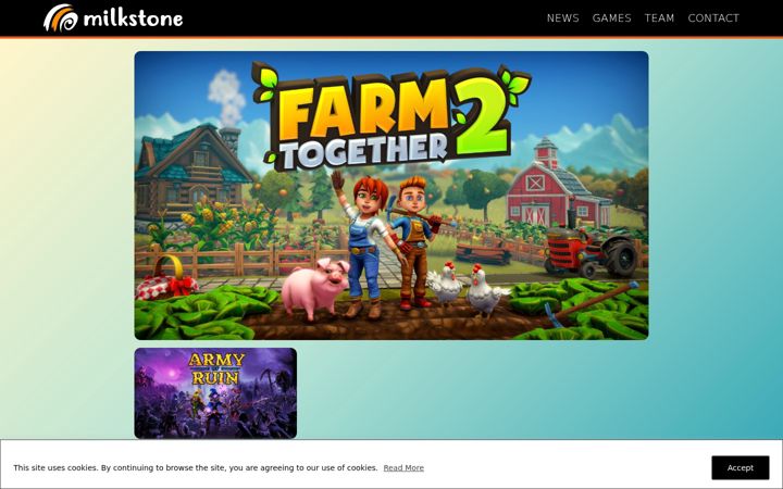 Screenshot of milkstonestudios.com